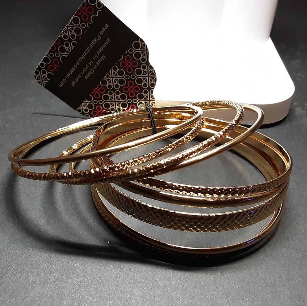 Elegant Gold Bangle Set